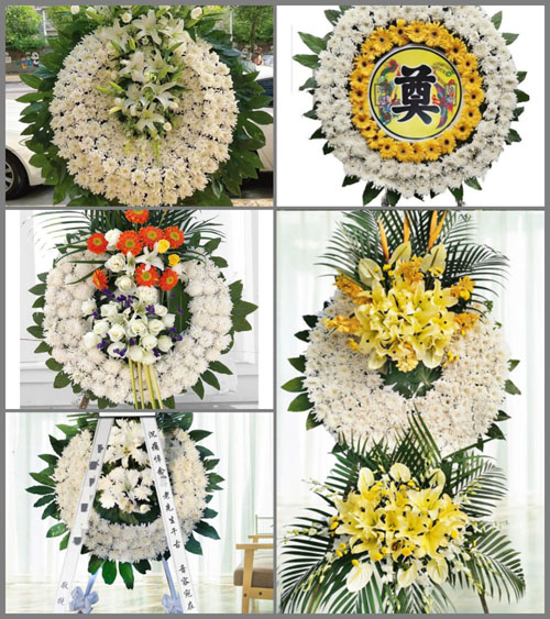 四川成都金堂县栖贤乡岳公村花圈速递